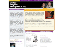 Tablet Screenshot of guitarplayersanonymous.org